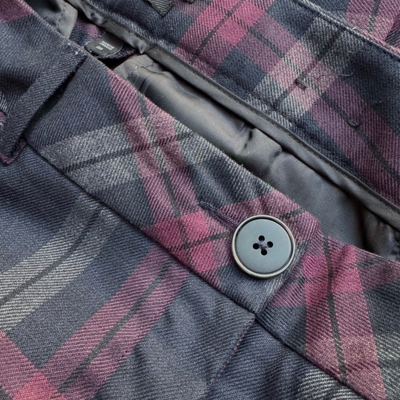 Express business pants suit jacket Columnist plaid 0 - Picture 7 of 10